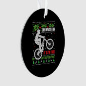 マウンテンバイク醜いクリスマス オーナメント (正面)