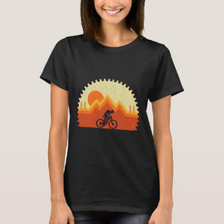 マウンテンバイク - ギア MTB ライディング 自転車乗り バイカー トラ Tシャツ