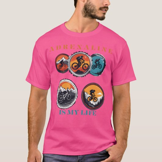 マウンテンバイク スポーツ おもしろ Tシャツ (正面)