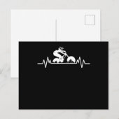 マウンテンバイク ダウンヒル ハートビート ファン 自転車 プレゼント ポストカード (正面/裏面)