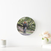 マウンテンバイク ラウンド壁時計 (ホーム)