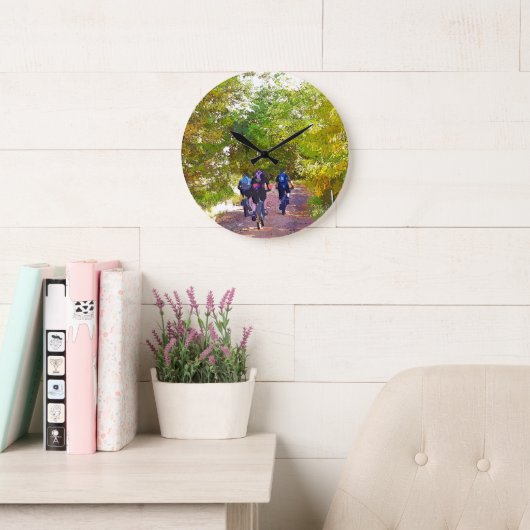 マウンテンバイク ラージ壁時計 (読書スペース)