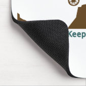 マウンテンバイク-平静を保って下さい マウスパッド (コーナー)