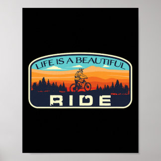 マウンテンバイク 自転車 サイクリング レトロ MTB トレイル 乗り物好き ポスター
