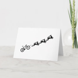 マウンテンバイク 自転車 トナカイ クリスマス サイクル カード