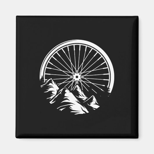 マウンテンバイク MTB サイクリング 自転車 贈り物 マグネット (正面)