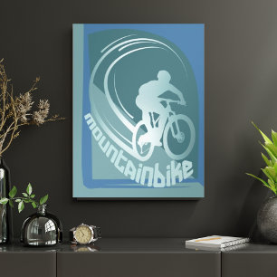 マウンテンバイク MTB 自転車 ウォールデコ ポスター