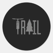 マウンテンバイクMTBダウンヒルサイクリングサイクリングバイクもしくは自転車に乗る人 ラウンドシール (正面)