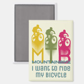 マウンテンバイクMTBマウンテンバイカーギフトアクセサリー マグネット (正面/裏面)