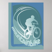 マウンテンバイクMTBマウンテンバイクの壁デコールポスター ポスター (正面)