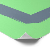 マウンテンバイクMTBマウンテンバイクグリーンデコールポスター ポスター (角)