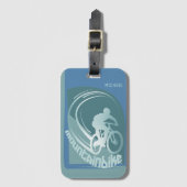 マウンテンバイクmtbマウンテンバイクサイクリング ラゲッジタグ (正面縦)