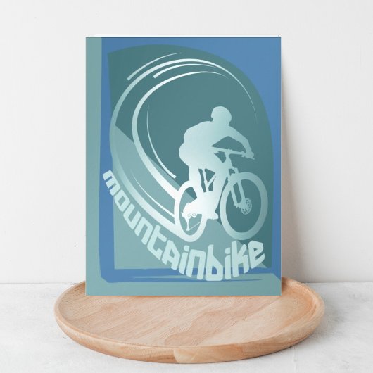 マウンテンバイクMTBマウンテンバイク葉書 ポストカード