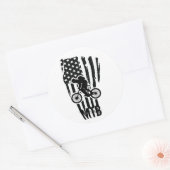 マウンテンバイクmtbライダー ラウンドシール (封筒)