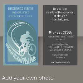 マウンテンバイクmtb会社の名刺 名刺