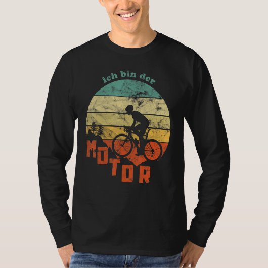 マウンテンバイクMtb IアムザモーターサイクリストEバイクもしくは自転車に乗る人F Tシャツ (正面)