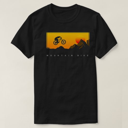 マウンテンバイクMTB Tシャツ (デザイン正面)