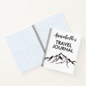 マウンテンバケーショントラベルジャーナルスパイラルノート ノートブック (内部)