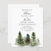 マウンテンバジェット結婚式招待状フライヤー (正面/裏面)