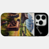 マウンテンバレーにラスティトラクター Case-Mate iPhoneケース (裏面 (横))