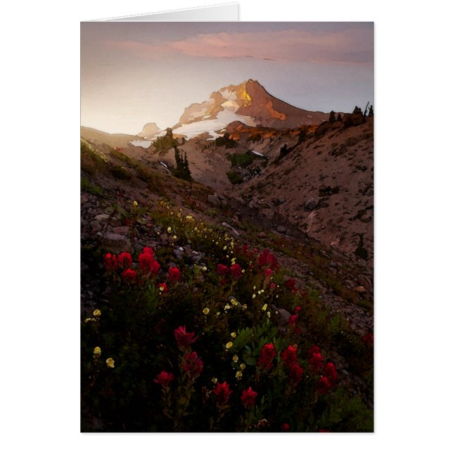 マウンテンバレーサンセットウォーターカラー (正面)