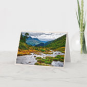 マウンテンバレー平和的ストリームカスタム悔やみや弔慰 カード (正面)