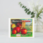 マウンテンバレーApple LabelHamilton, MT ポストカード (スタンド正面)