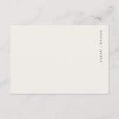 マウンテンパインの森の木の小屋のウェディングの詳細 エンクロージャーカード (裏面)