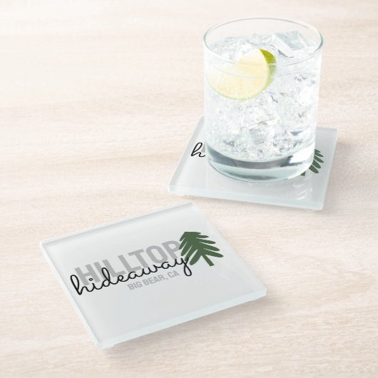 マウンテンパインキャビンレンタルコースター ガラスコースター (アングル)