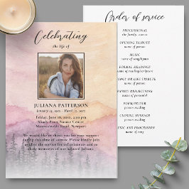 マウンテンパインズ葬儀フォトプログラム 招待状