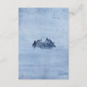 マウンテンパインツリーズブルーウィンターウェディング披露宴 エンクロージャーカード (裏面)