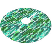 マウンテンパインツリーフォレストウォーターの色 ブラッシュドポリエステルツリースカート (アングル)