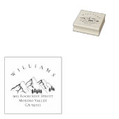 マウンテンパインツリーランドスケープ差出人住所 ラバースタンプ (押印)