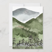 マウンテンパインフォレストウィンターブライダルシャワー 招待状 (裏面)