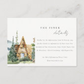 マウンテンパインフォレストウッドキャビン結婚ズ詳細 エンクロージャーカード (正面)