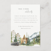 マウンテンパインフォレストウッドキャビン結婚ズ詳細 エンクロージャーカード (正面)