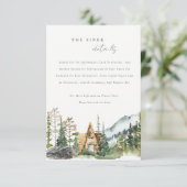 マウンテンパインフォレストウッドキャビン結婚ズ詳細 エンクロージャーカード (スタンド正面)