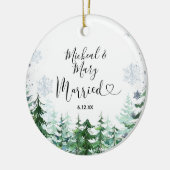 マウンテンパイン結婚ズオーナメントプレゼント セラミックオーナメント (左)