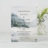 マウンテンパシフィックノースウェスト結婚ウォーター 招待状 (スタンド正面)