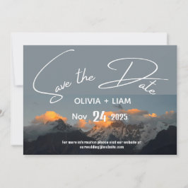 マウンテンパークザデイトデスティネーション招待状 セーブザデート