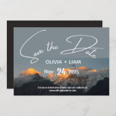 マウンテンパークザデイトデスティネーション招待状 セーブザデート (正面/裏面)