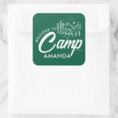 マウンテンパーソナライズされたキャンプバチェロレッテ スクエアシール (バッグ)