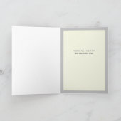 マウンテンパーソナライズされたシーン誕生日カード サンキューカード (内部)