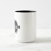 マウンテンパーソナライズされたマスター、ハイカー/バイクもしくは自転車に乗る人 マグカップ (中央)