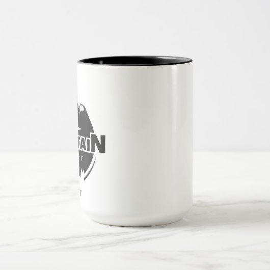 マウンテンパーソナライズされたマスター、ハイカー/バイクもしくは自転車に乗る人 マグカップ (中央)