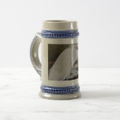 マウンテンビアスタインの緑 ビールジョッキ (正面左)