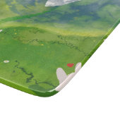 マウンテンビューで可愛いカップルのバニー カッティングボード (角)