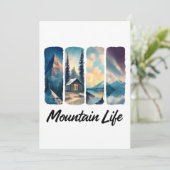 マウンテンビューとフォレストキャビンと湖 招待状 (スタンド正面)