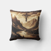 マウンテンビューと十字架にイエス クッション (裏面)
