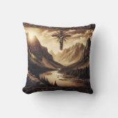 マウンテンビューと十字架にイエス クッション (正面)